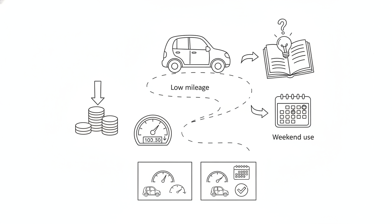 自動車保険で走行距離が少ないと割引は受けられるのか？安くする賢い方法とは？
